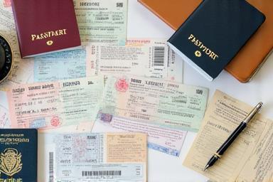 Cover image for visa guide resource: showing passports and travel documents